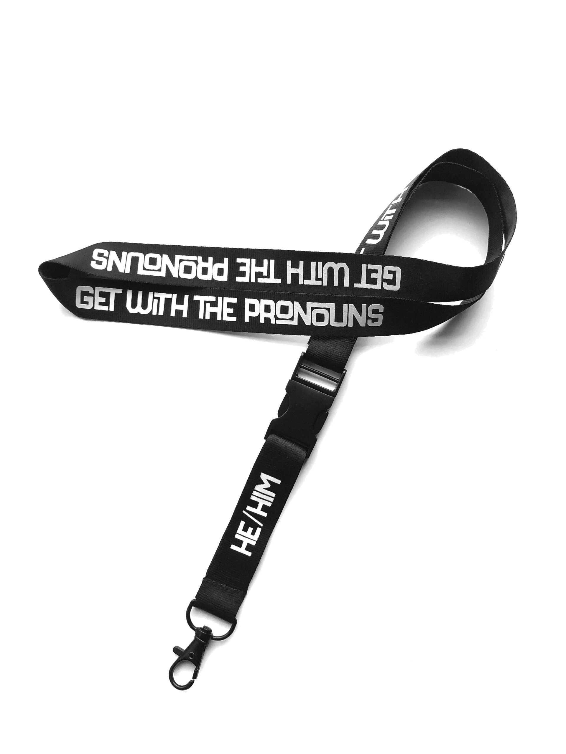 He/Him Lanyard | Get With The Pronouns